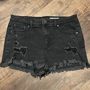 Aeropostale Black Denim Shorts